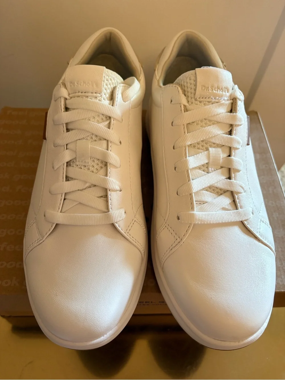 Dr. Scholl’s White Leather Sneaker